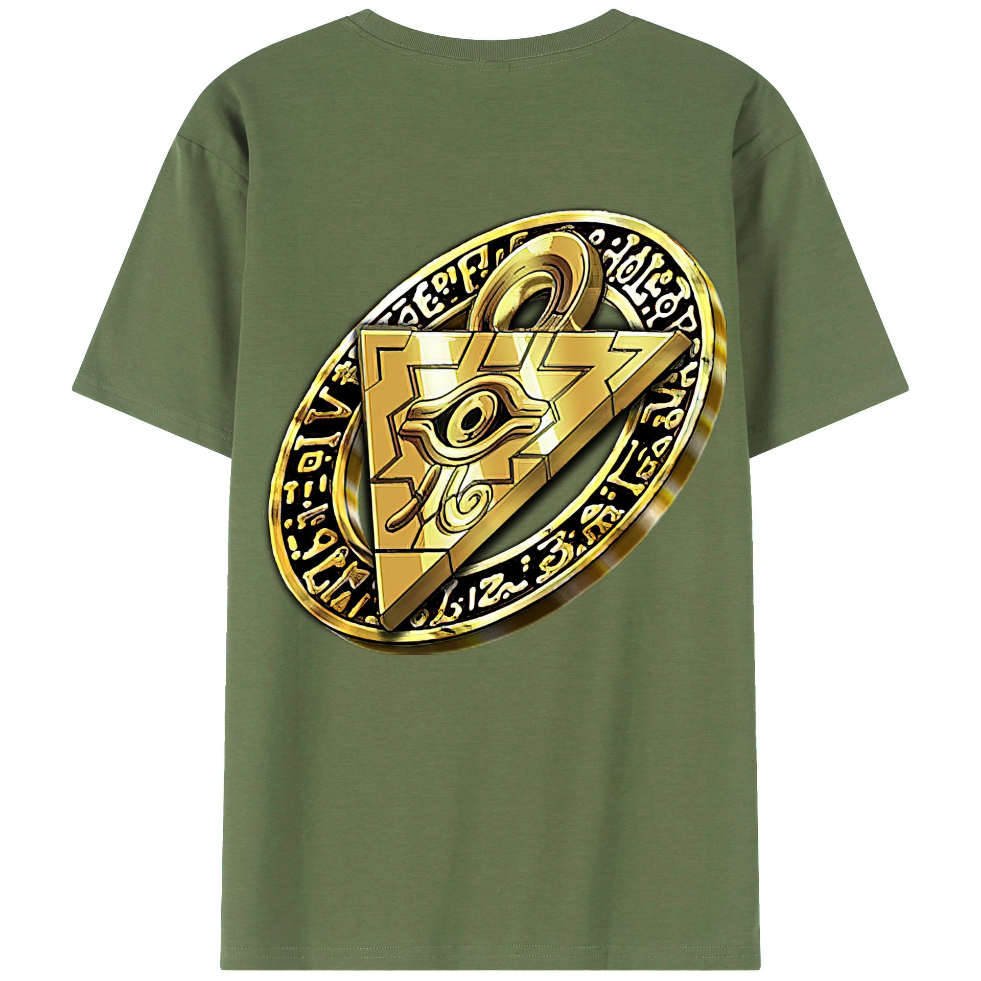 （画像用） 遊☆戯☆王 Yu-Gi-Oh! 綿100％ メンズ半袖Tシャツ（バックプリント） 通気性